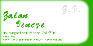 zalan vincze business card